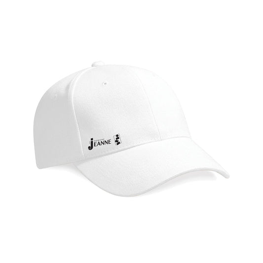 White cap with the Domaine des Jeanne logo